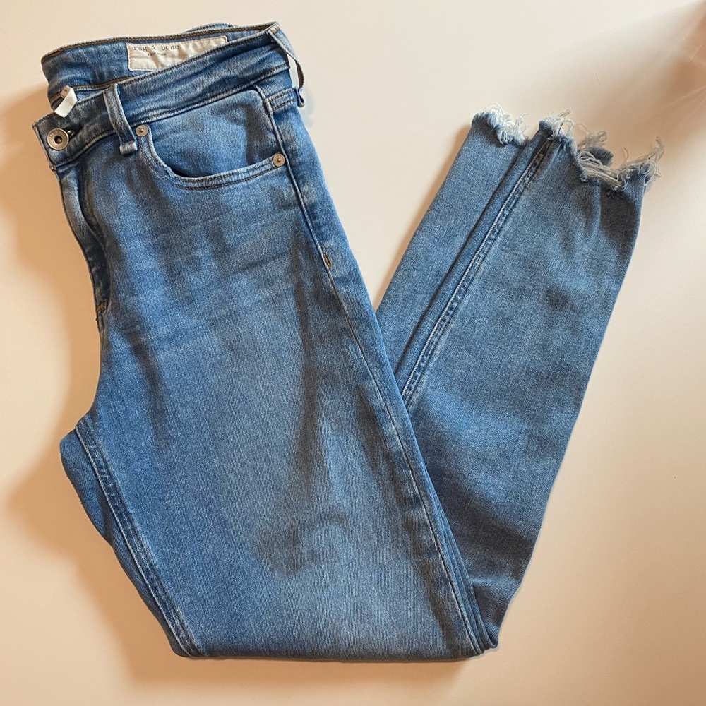 Rag & Bone Cate Mid-Rise Skinny Ankle Jeans